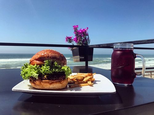 Vegan Burger at La Veggicheria in Tijuana
