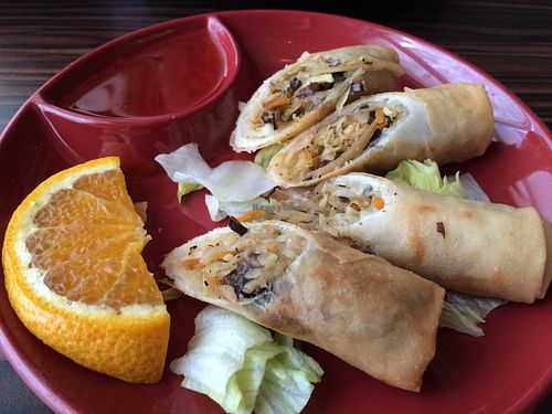 Thai Spring Roll (Pho Pia Phak)
3.99
Glass noodles with vegetables in Thai pastry with our Thai plum sauce (2 per order). at Thai Room in Toronto