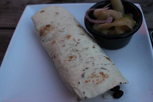 Oyster mushroom burrito at La Botanica in San Antonio