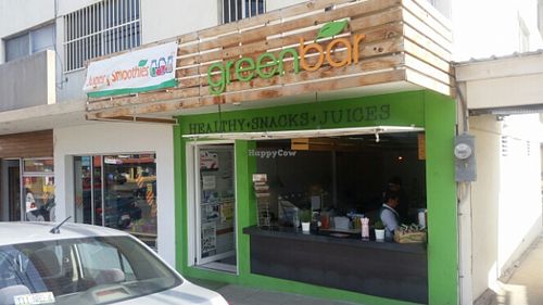 outside at Green Bar in Tijuana