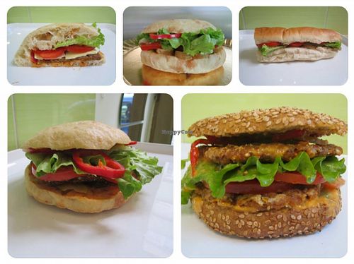 Different kinds of sandwiches at Vege Fino Za Sve in Zagreb