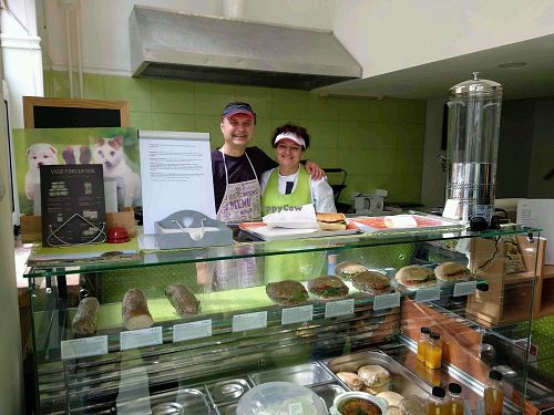 Owners of Vege Fino at Vege Fino Za Sve in Zagreb