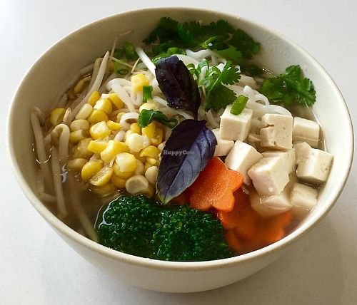 vegan pho at Oki Momo in San Luis Obispo