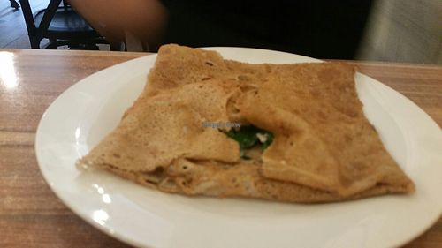 savoury crepe at Rue de Creperie in Fitzroy