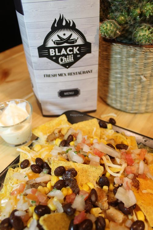 Great nachos!! at Black Chili in Valencia