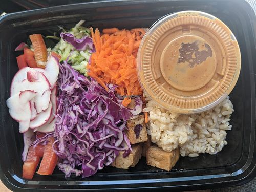 Spring Roll Bowl. Exactly what I was in the mood for! Something fresh and healthy 😋 at Nature's Plate - Lake Highlands in Dallas
