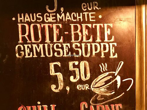 menu at Falafel 1818 in Frankfurt