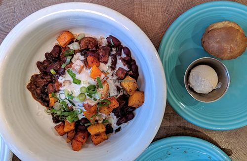 Chili at Cafe Gratitude in San Diego