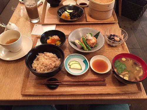 Lunch set  at Brown Rice ブラウンライス in Tokyo