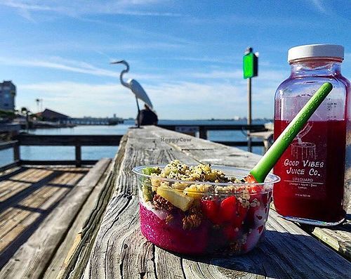 lunch at Good Vibes Juice in Largo