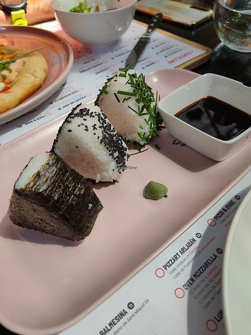 Onigiris at Väcka in Barcelona