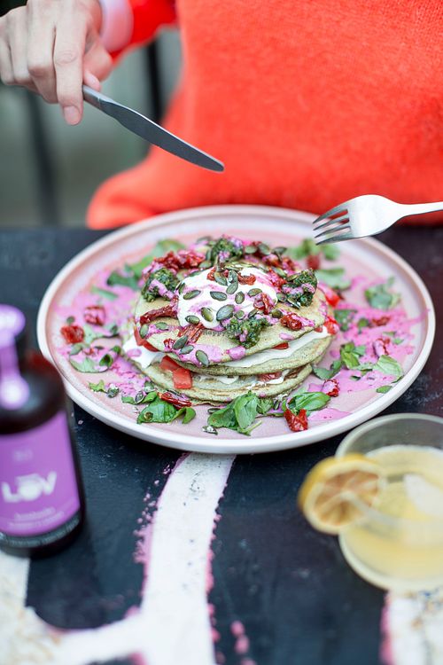 Savory Pancakes  at Väcka in Barcelona