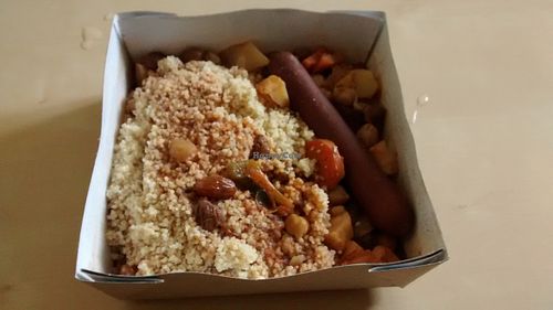 Vegan couscous at Veg Mama Food Truck in Nantes