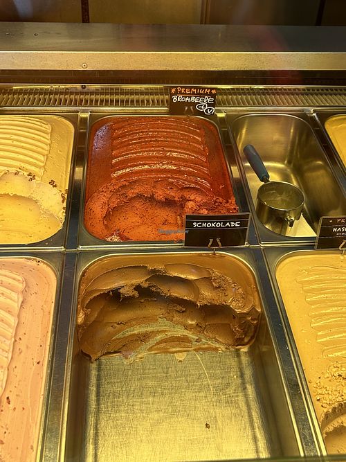 vegan blackberry ice cream   at Herrtotti Eis Manufaktur in Dusseldorf