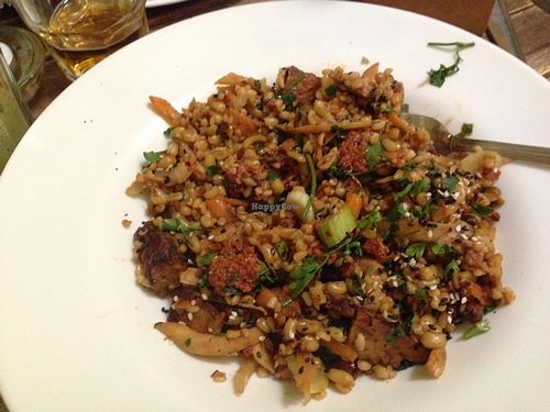 Steamed tempah risotto  at Clear Head - Lehka Hlava in Prague