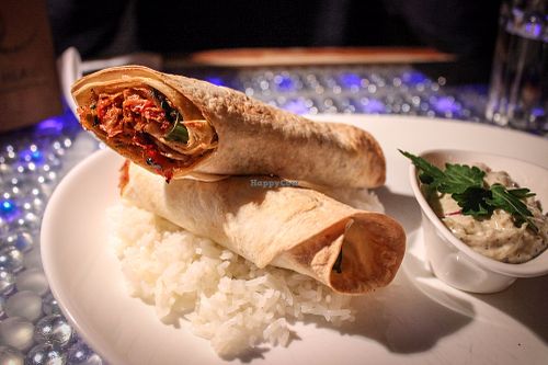 smoked tofu wraps at Clear Head - Lehka Hlava in Prague