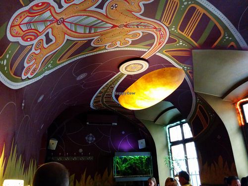 ceiling mural at Clear Head - Lehka Hlava in Prague