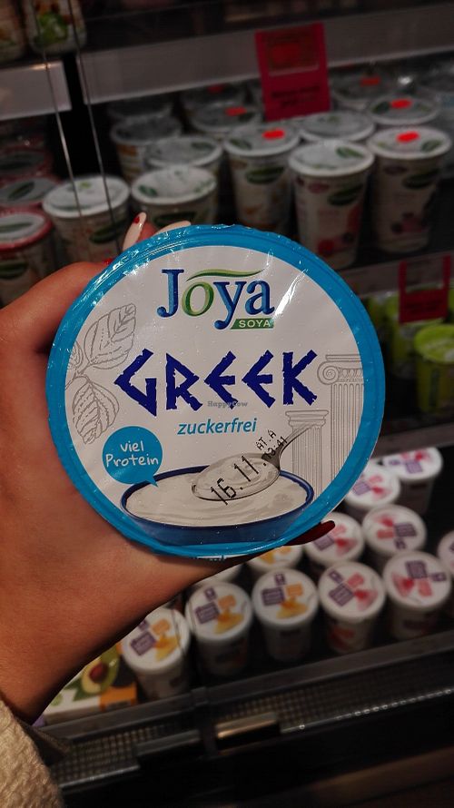 Vegan greek yogurt at Veganz - Kreuzberg in Berlin