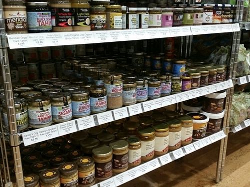 nut butters at Organic For The People in West London