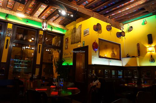The interior. Nothing fancy but pretty cozy at Little Ethiopia in Antwerpen