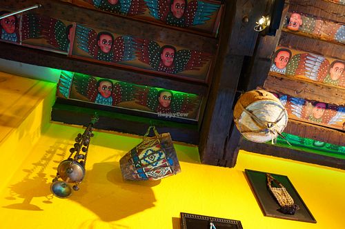 The interior. Nothing fancy but pretty cozy at Little Ethiopia in Antwerpen