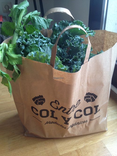 Some supplies for the week ahead. at Entre Col y Col Madrid in Madrid