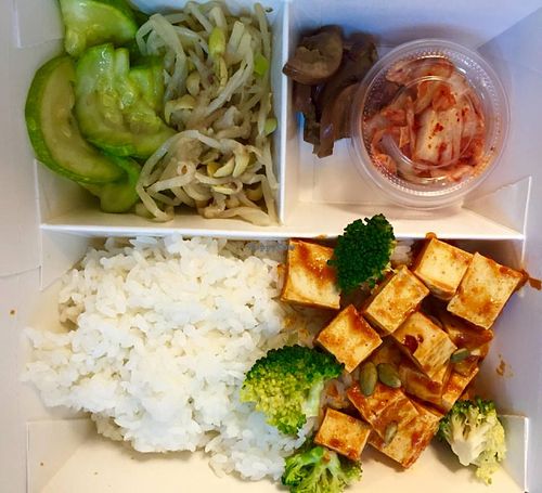 Sweet chilli tofu at Dosirak House in Tung Chung in Outlying Islands