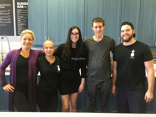 The Staff and the Owner in the Middle at Vegebitez in Oakville