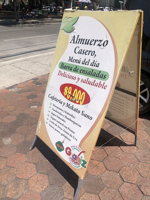 El menú  at Lo Integral in Cali