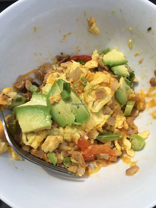 Vegetarian classic breakfast bowl at Beerline Cafe in Milwaukee