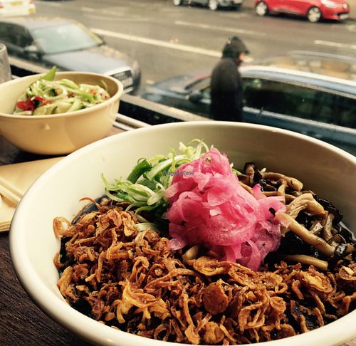 mushroom pudding at The Hug and Pint in Glasgow