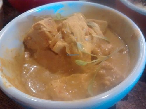 Jackfruit curry at The Hug and Pint in Glasgow