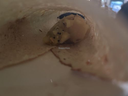 Inside the dosa   at Indian Temptation in Bath