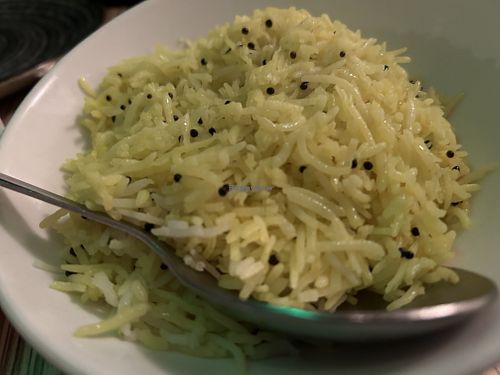 Lemon rice   at Indian Temptation in Bath