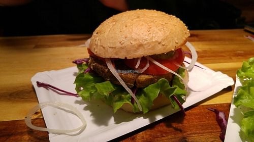The BioHanfBurger at BioBurgerMeister in Salzburg