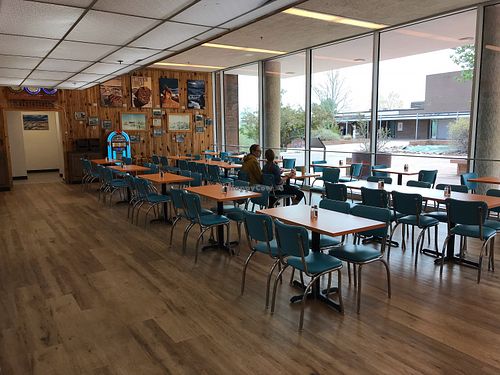 Classic National Park Service architecture! at Painted Desert Diner in Petrified Forest