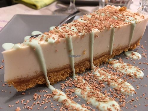 cheese cake at BistroBio in Milan