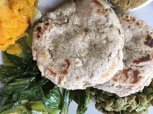 Gluten free pepper pita at BistroBio in Milan