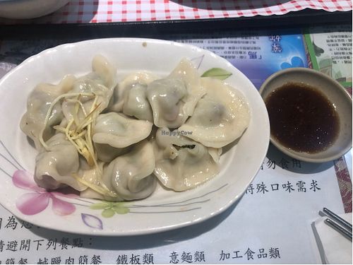 dumplings  at Fu Hsin Vegetarian in Tainan
