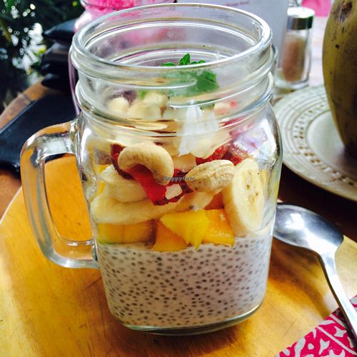 Chia pudding at Motion Cafe in Canggu