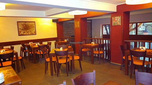 Upstairs, the salon with the balconies  at Zlatna Krusha in Plovdiv