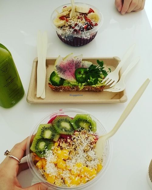 Brunch of Smoothie Bowls and Avo Toast at Rooted Juicery + Kitchen - Madison Rd in Cincinnati