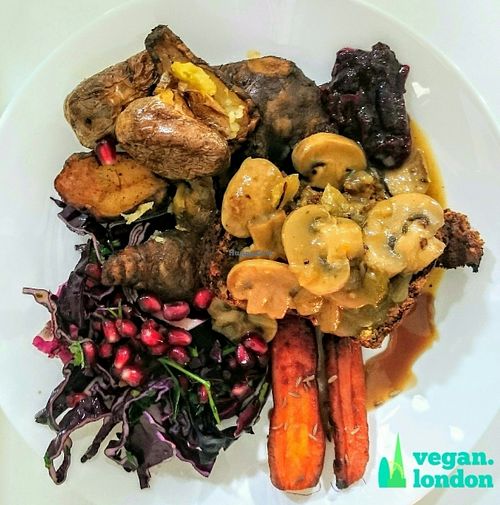 Special Sunday roast at The Feel Good Cafe in East London