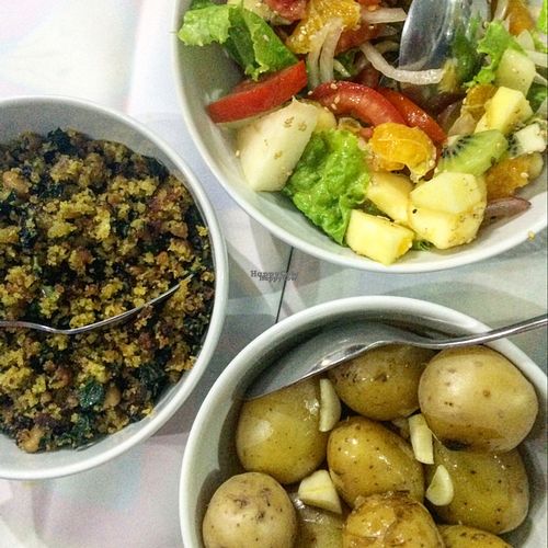 Veg menu  at A Celeste in Nazare