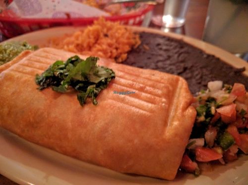 Vegan Chimichanga at El Chupacabra - Lake Union Park in Seattle