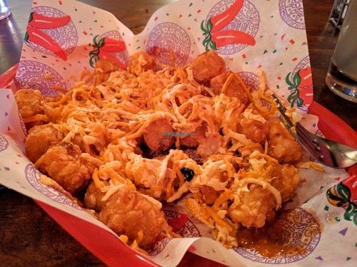 Vegan Tatchos with Daiya at El Chupacabra - Lake Union Park in Seattle