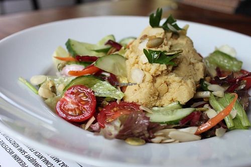 energy salad with hummus at Chwila Moment in Gdynia
