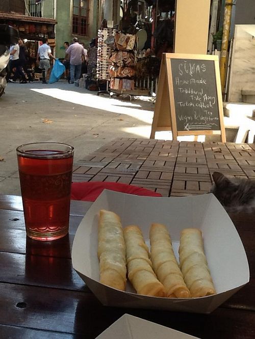 Cheese rolls - sigara börek at Sinas Galata in Istanbul