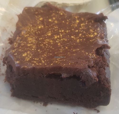 Vegan brownie at Bobby's Sandwich Bar in Edinburgh