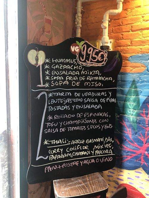 Menù of the day  at The Mantraa in Barcelona